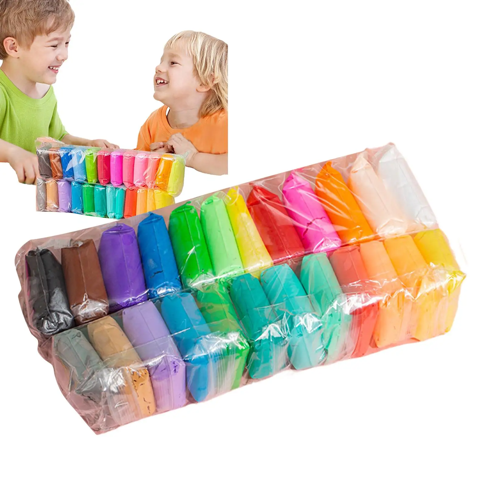 12/24/36pcs Color Clay Air-dried Clay Set DIY Crafts Ultra Light Plastic Clay for Friends Children Gifts