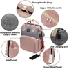Mommy Bag Lightweight Portable Folding Crib Bed Large-capacity Travel Maternity Bags Baby Backpack Female Mommy Outting Bag 2