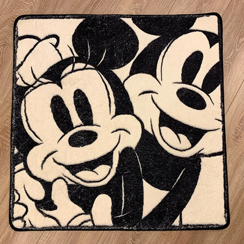 Mickey Mouse Disney Cushion Anime Bathroom Non-slip Mat Kawaii Faux Cashmere Absorbent Carpets Living Room Bathroom Mat Carpet 4