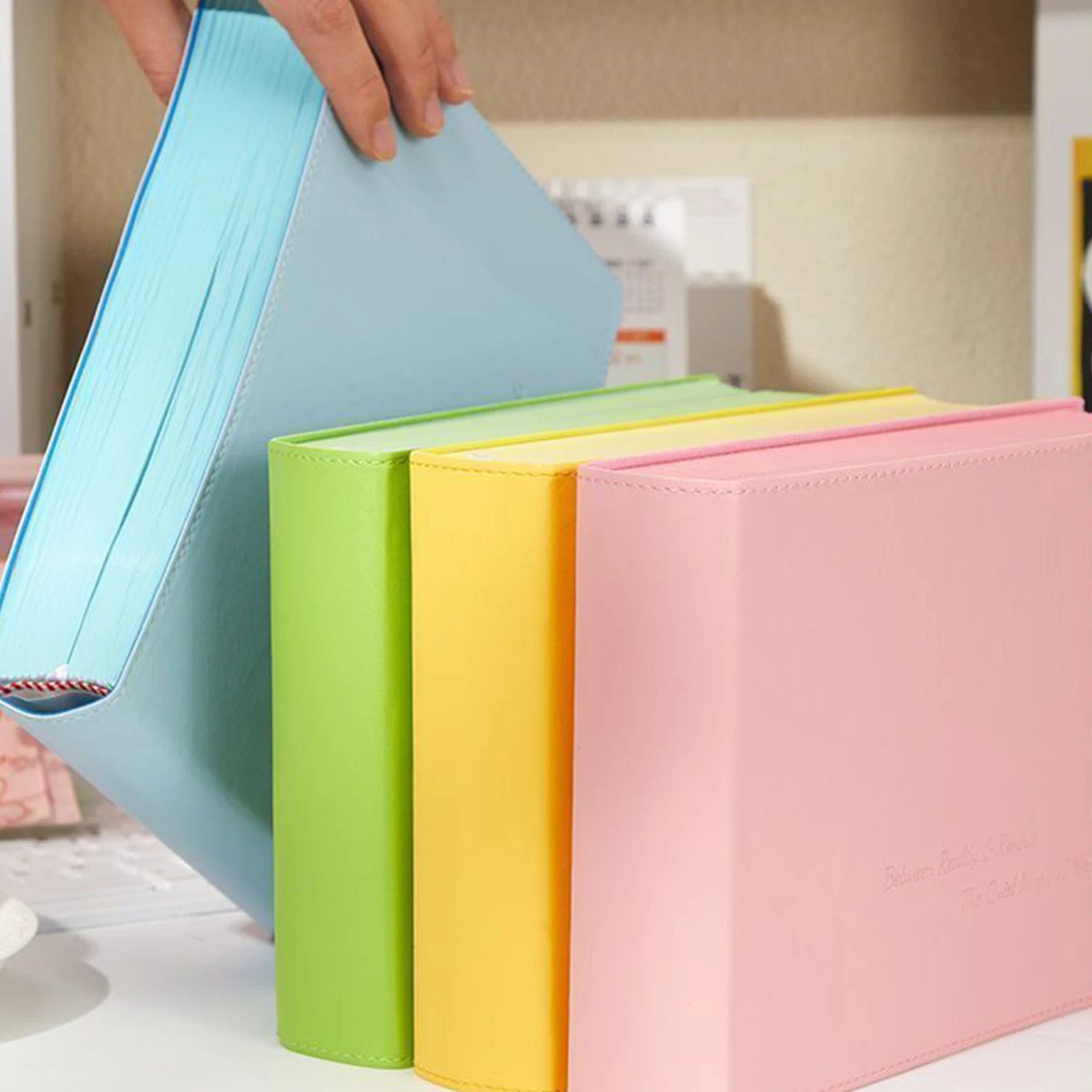 Deluxe Hardcover Journal with PU Leather Cover - 720 Page Solid Color Notebook for Writing and Organization