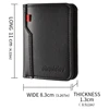1Pc Ultra-thin Mini Soft PU Leather Credit Card Wallet Holder Short Vertical High Quality Men's Wallet Card Holder Luxury Purse 6