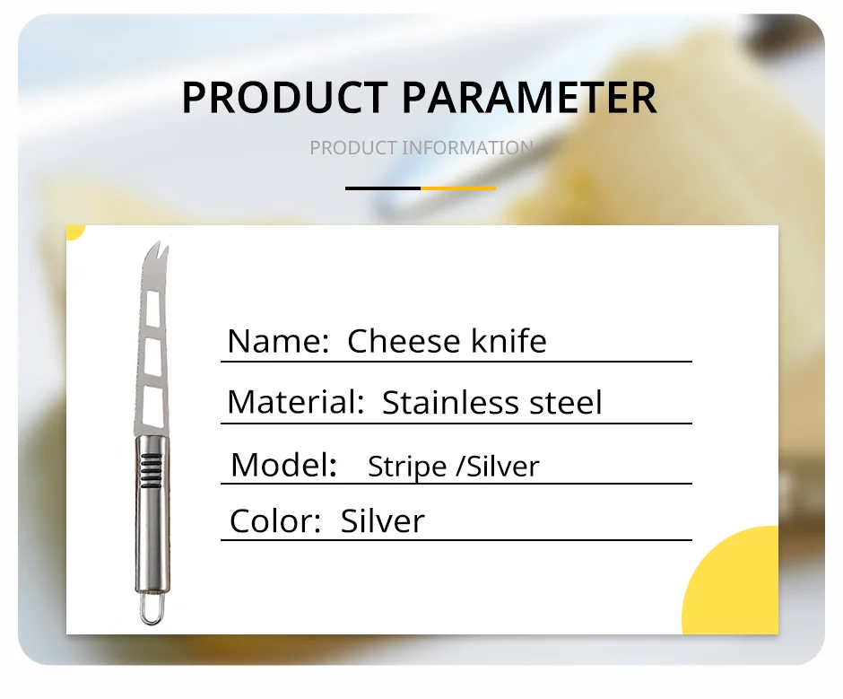 Description Picture 3 of itemCheese Knife Kitchen Tool Stainless Steel Multifunctional Baking Tool Pizza Butter Noodle Cutter Circular Handle Kitchen Accesso