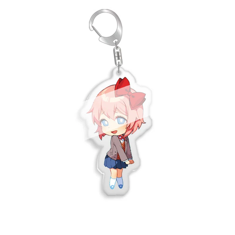 Anime Keychain Acrylic Cute Cosplay Figures Keyrings for Bag Car Key Chains Cartoon Children Women Men Jewelry Girl Kawaii Gift