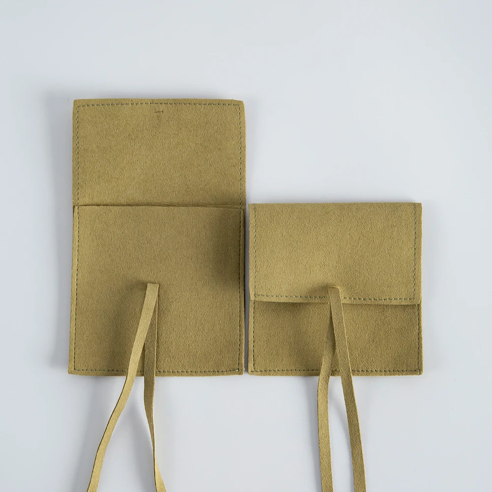 Product Packaging Bag 50-Pack Bulk Microfiber Bags Bow Drawstring Jewelry Packaging Envelope Storage Pouches Wedding Favors Bag