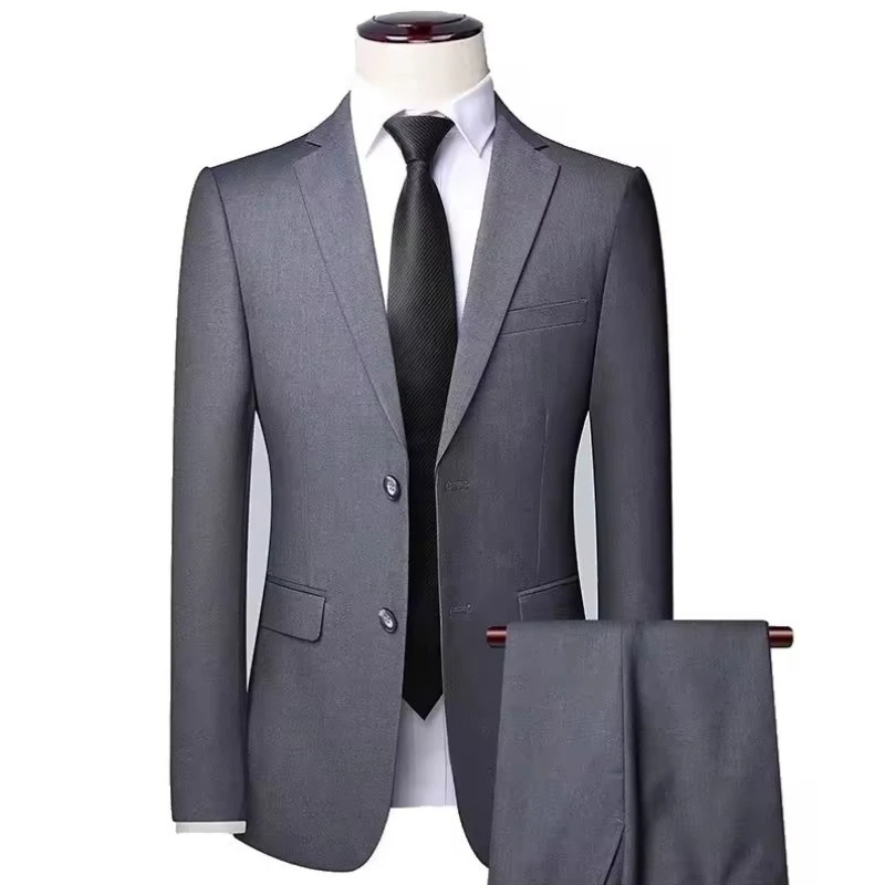 Wedding Suits For Men Elegant Blazers Set 3 Pieces Formal Classic Jackets Vest Pants Full Coats Costume Mens Suit