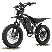 Electric Bike, 20" Fat Tire, Peak 1200W Motor, 48V 15A/22.5A Battery, 7-Speed, Dual Disc Brakes for Off-Road and City Riding 1