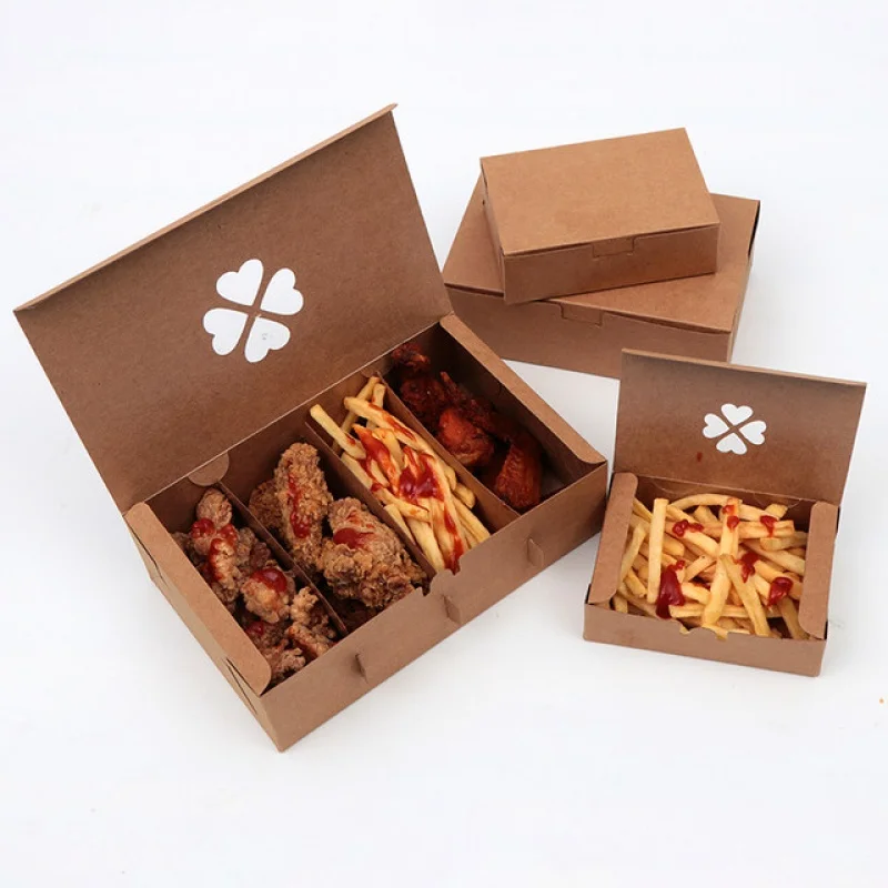 Brown Eco Friendly Kraft Paper Disposable Lunch Box, For Food Packaging