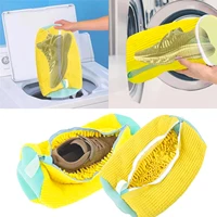 1/2PCS Washing Shoes Bag Protector Fluffy fibers Polyester Washing Shoes Machine Friendly Laundry Bag Drying Bags 1