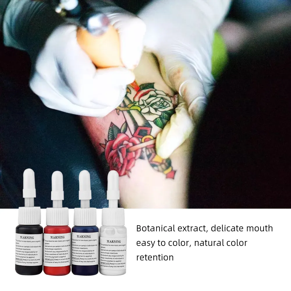 20ML Tattoo Ink Semi Permanent Natural Plant Pigment Permanent Makeup Supplies Tools For Body Art Paint Tattoos Color