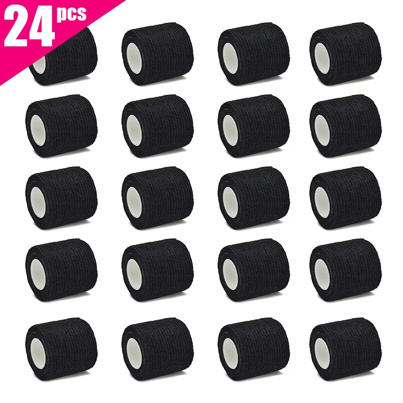 6pcs/12pcs/24pcs Black Gauze Sports Bandage – 5cm x 4.5m 1