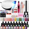 Manicure Tool Kit 36W UV LED Lamp Dryer with 20pcs Gel Nail Polish Kit Soak Off Varnish Electric Nail Drill Machine Nail Art Set 1