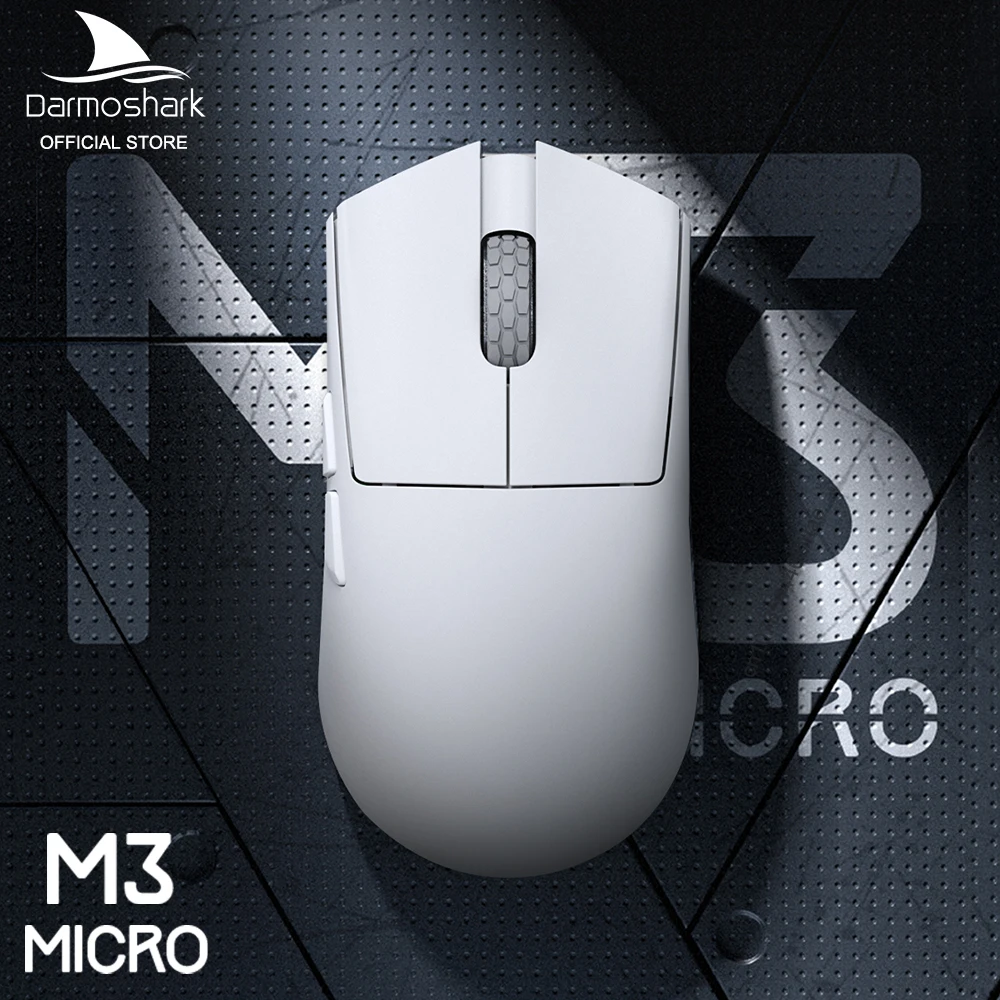 Беспроводная игровая мышь Darmoshark M3 Mirco 4K 8k Mini Bluetooth компьютерные игровые мыши PAM3395 N52840 26000DPI TTC для ноутбука и ПК