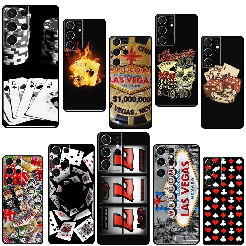 Custodia Per Telefono Poker Las Vegas Casinò Per Samsung Galaxy S22 Ultra S8 S9 S10 Plus Note 20 Ultra S20 Fe S21 Ultra