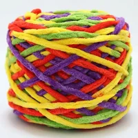 330g/set Fashion Thick Crochet Knitting Rainbow Chenille Yarn for Slippers Carpets Scarf Smooth Velvet Thread Soft Skin Friendly 2