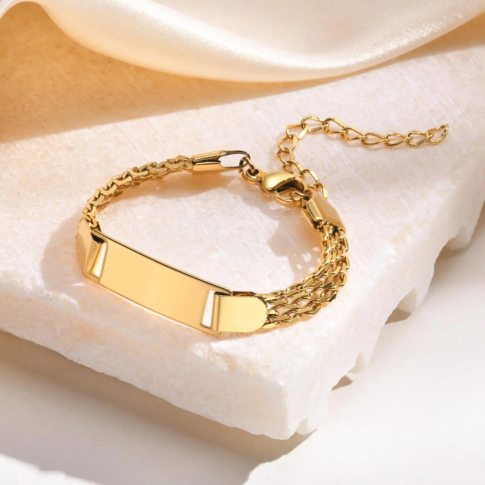 Bracciale Con Nome Personalizzato - Acciaio Inossidabile, Regolabile, Regalo Per Donne E Ragazze - Foto 6