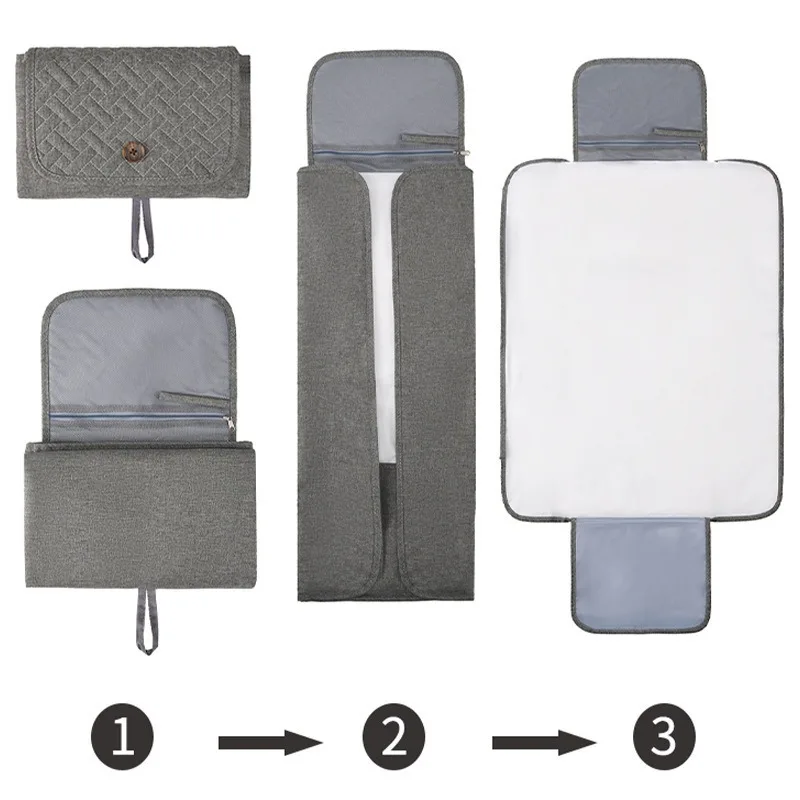 Baby Portable Foldable Waterproof Diaper Changing Pad Newborn Stroller Nappy Bag Washable Infant Nappy Sheet