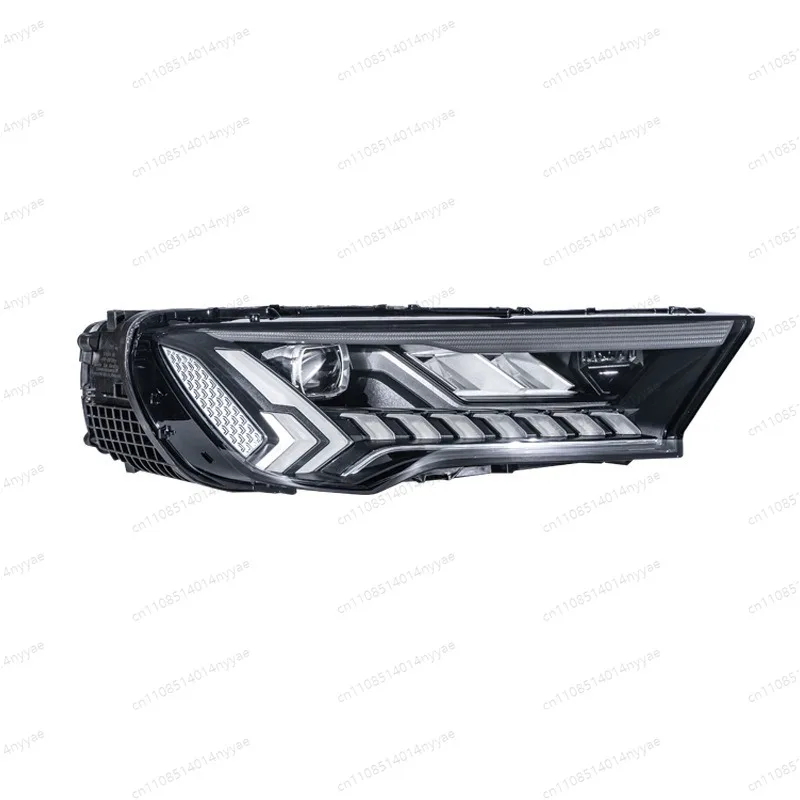 Q7 4M 2021-2023용 LED 헤드라이트 어셈블리, 전면 헤드램프 반조립/완전조립 유닛 - 좌/우측