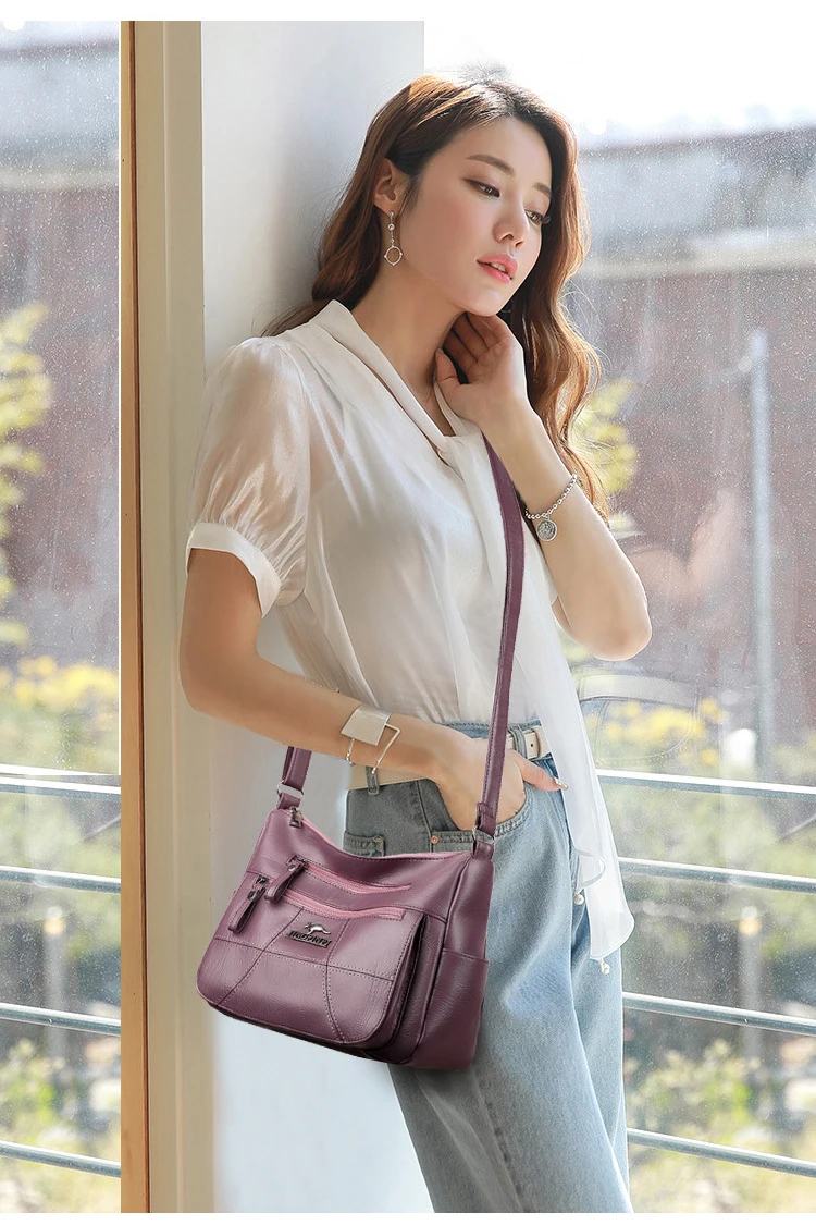 Borsa a tracolla donna in vera pelle borsa designer a spalla_voghion.com