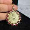 Trendy French Love Token Pendant Necklace for Valentine's Day Gift Cubic Zirconia Love Token Charm Necklace Jewelry for Women 6