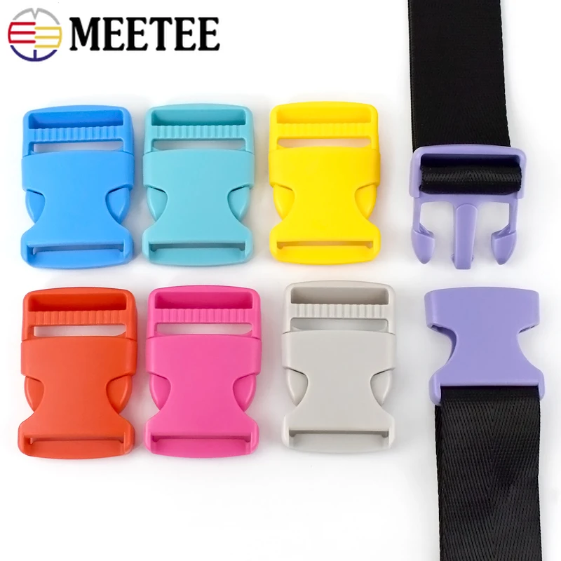 10/20Pcs 10/15/20/25/32/38mm Plastic Release Buckle Backpack Strap Closure Clasps Pet Collar Safety Clip Buckles DIY Accessories images - 6