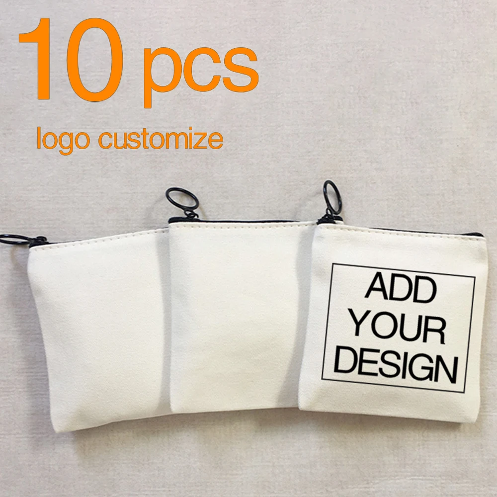 

10PCS Custom Cute Coin Purses Small Fresh Casual Coin Wallet Lady Fashion Coin Key Money Storage Bag Women Purses and Handbags