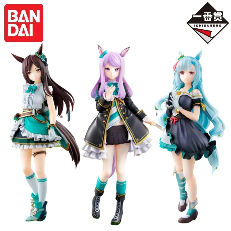 재고 있음 반다이 오리지널 Ichiban Kuji Vol 11 Pretty Derby Mejiro Mcqueen Dober Ardan 모델 인형 새로운 박스형 액션 피규어