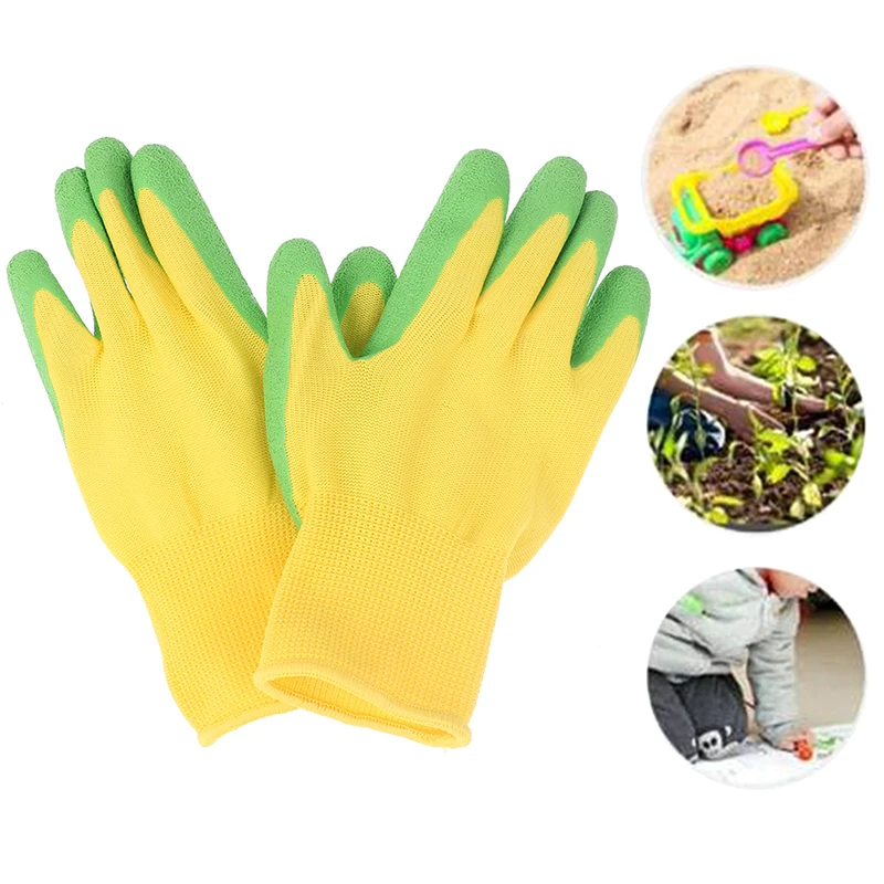 Kids Children Protective Gloves Durable Waterproof Garden Gloves