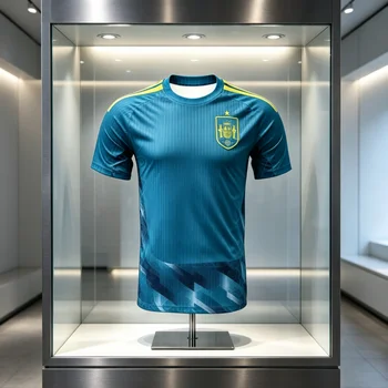Maglia da Calcio Serie Nazionale Sportiva Estiva 2026 - Edizione Commemorativa Retrò - T-shirt per Adulti e Bambini (Completo Genitore-Figlio)