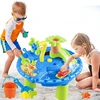 Water Table Sandbox for Kids Outdoor Sensory Play with Sand Toys and Splash Pool, Perfect for Toddlers Summer Activity 1