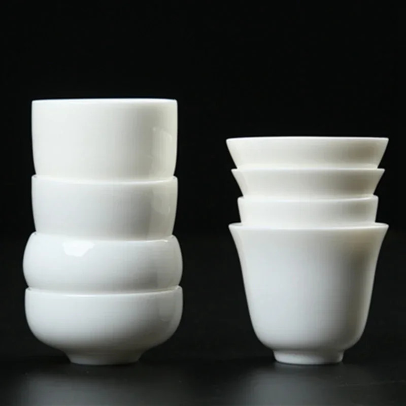 Tea Cup 1pcs Small Ceramic Kungfu Cup Pottery Teacup Mini Espresso Coffee Cup Porcelain Chinese Style Wine Glass Household