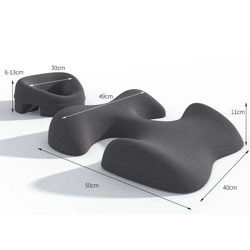 Body Support Pillow,Memory Foam Massage Pillow, Head pillow,T-Shaped Chest Cushion Home Beauty Bed Ssupport Shoulder and Abdomen 2