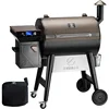 Z GRILLS Wood Pellet Grill Smoker with PID 2.0 Controller, 700 Cooking Area, Meat Probes, Rain Cover for Outdoor BBQ, 7002C 1
