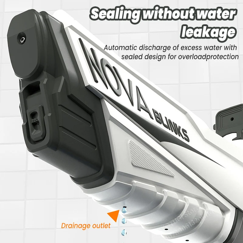 New Electric Water Gun Toys Fully Automatic Continuous Fire Water Gun Large Capacity Beach Summer Children's Water Playing Toys 4