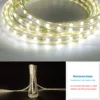 60Leds/m SMD 5050 Led Strip Light 220V High Brightness Waterproof Flexible Kitchen Outdoor Garden Led Lights 5m10m EU plug 3