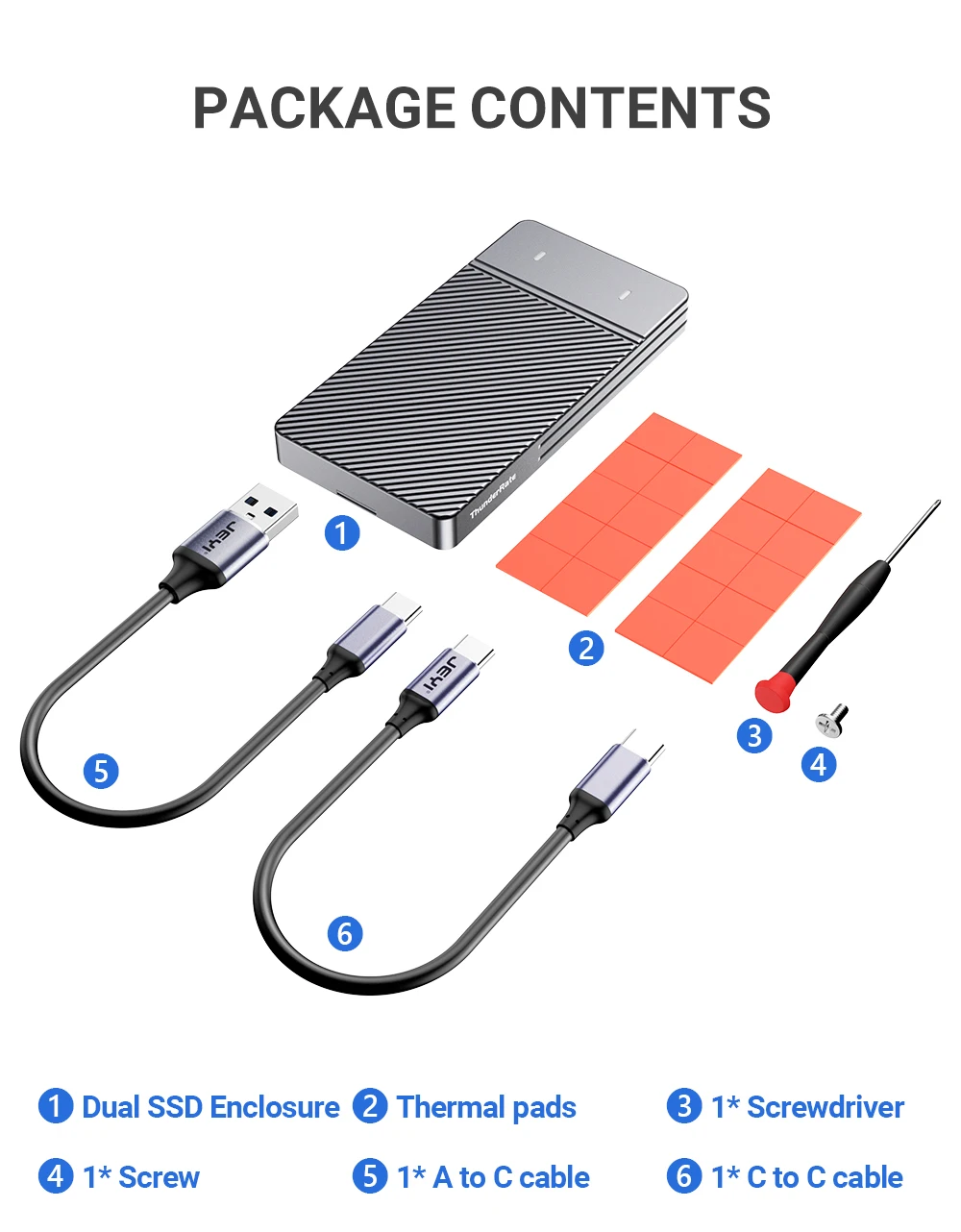 USB 3.2 Gen 2, 10Gbps, estojo de