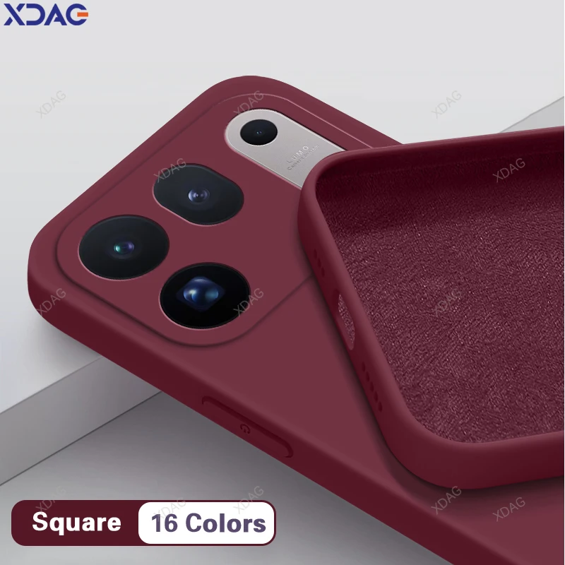 Premium Soft Liquid Silicone Phone Case with Lens Protection - Shockproof Back Cover