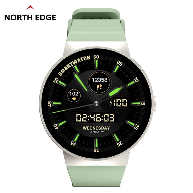 NORTH EDGE  Ʈ ġ, 1.39 ġ TFT HD ÷ ÷, 123 +  ,  ȭ,   IP67 Ʈ ġ