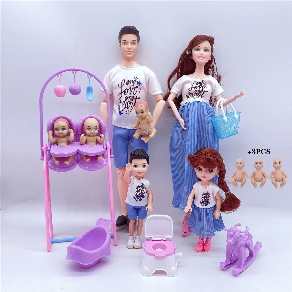 1/6 Cute Doll House Stroller Swing Slide Accessories for Barbie