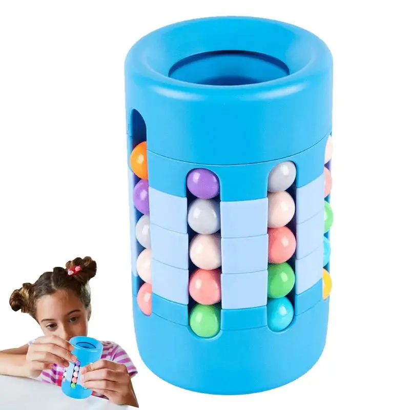 

Rotating Magical Bean Cube Fingertip Toy Pen Holder Desk Organizer Children Puzzle Creative Interactive Game Spinners Toys