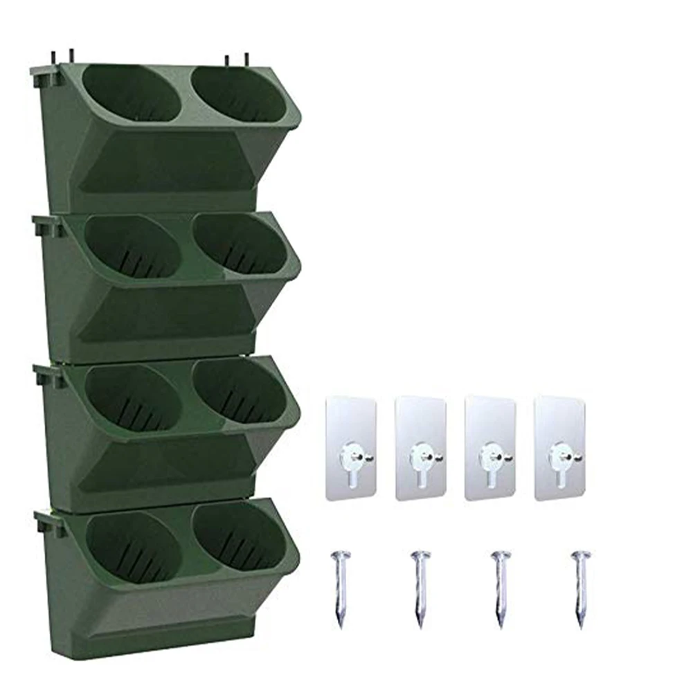 

Self-watering Plant Flower Pot New Wall Hanging Pockets Lazy Planter For Home Office Garden Grow Bag Yard Fence Street Plant Pot