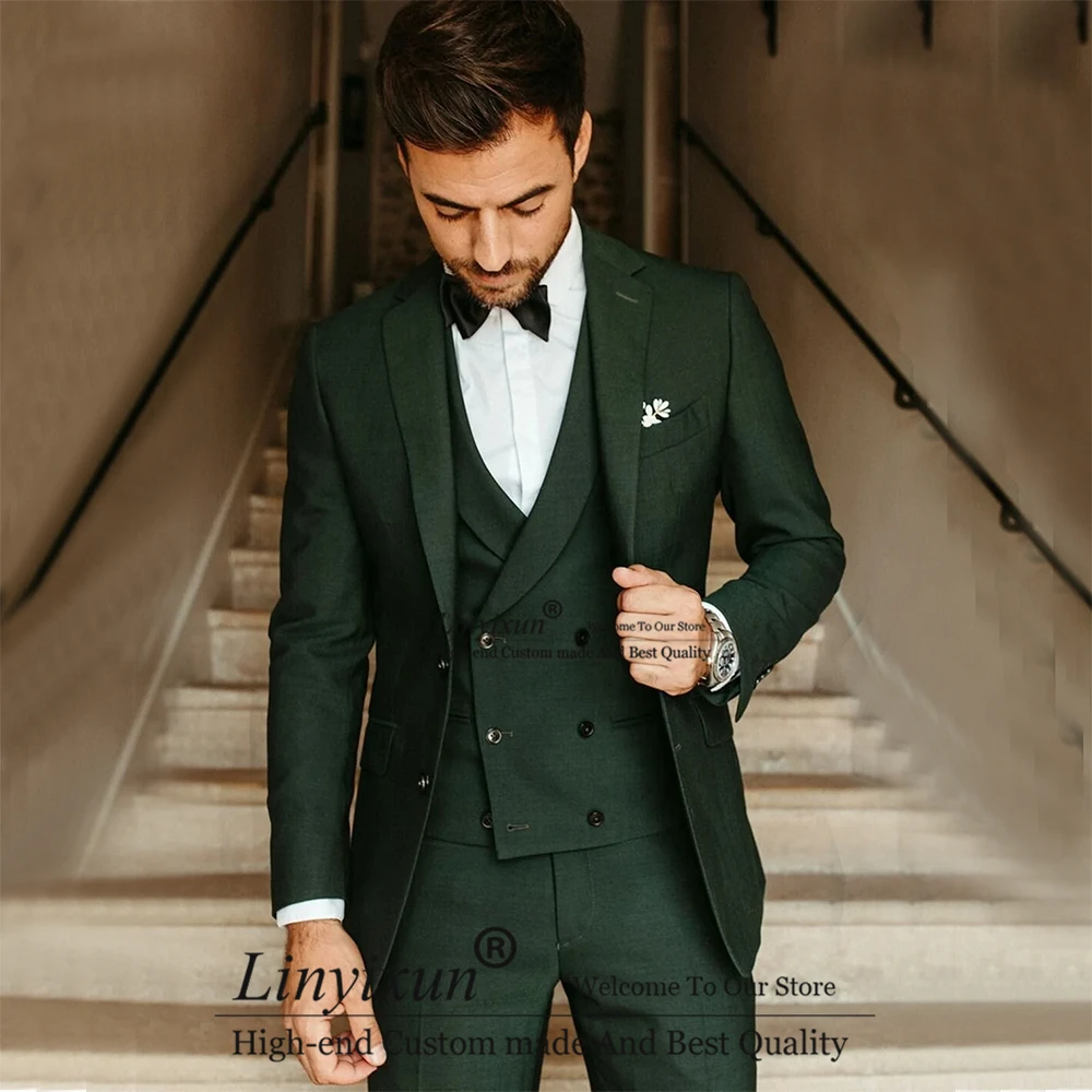 Costume Homme 3 Pièces - Smoking élégant - Mariage Ou Cérémonie - Taille Ajustée
