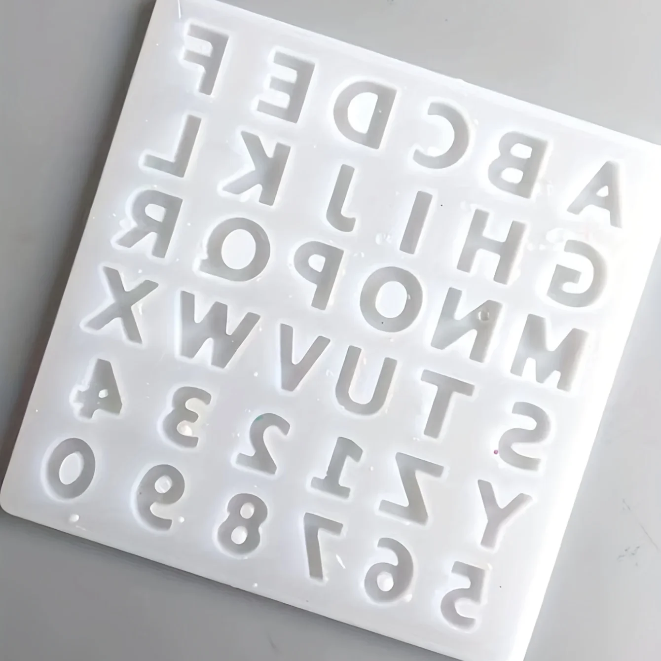 Small 26 Capital Letters Resin Silicone Mold