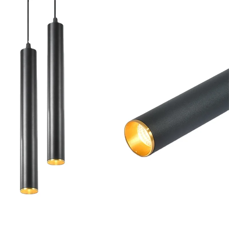 

Cylindrical Dimmable decoration LED Pendant Light Long Tube Light 5W7W9W12W Kitchen Restaurant Shop Bar Line Background Lighting