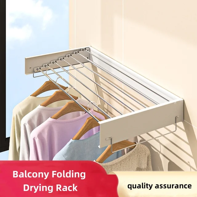 Wall-Mounted Invisible Clothes Drying Rack Wall-Mounted Invisible Clothes Drying Rack