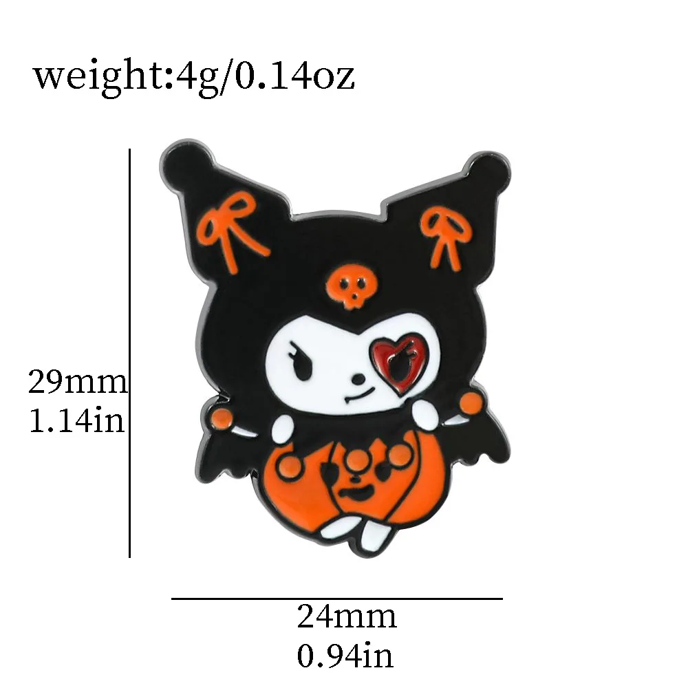 Series Brooches Terror Hello Kitty Kuromi Cartoon - Temu