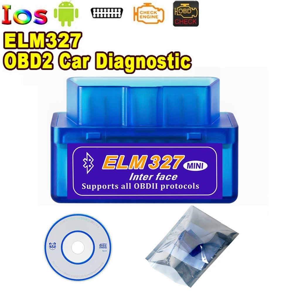 New Mini Elm327 Bluetooth V2.1 Obd2 Car Diagnostic Scanner Elm 327 Bluetooth  For Android/symbian For Obdii Protocols 3 Colors - Code Readers & Scan  Tools - AliExpress