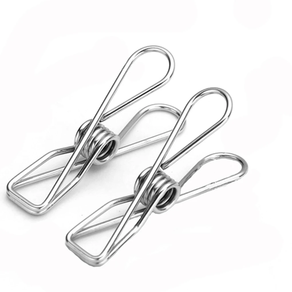 Clothes Peg Stainless Steel Hanging Washing Line Clothespins Reusable