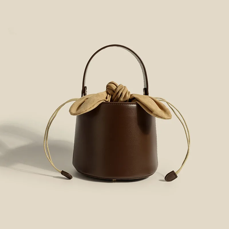 

Niche Design Women's Bucket Bag | New Arrival with Bunny Ears and Bowknot | Single Shoulder Crossbody Handbag for Women