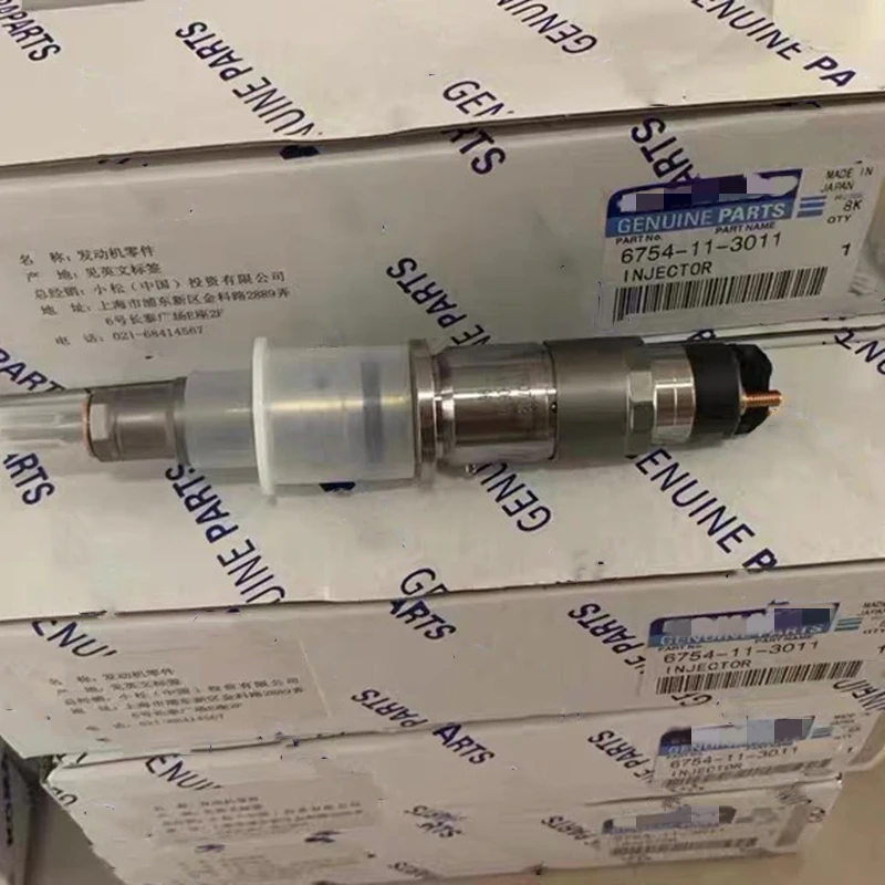 New Fuel Injector 6754-11-3011 For Komats-u Engine 6D107 4D107 Excavator PC200-8