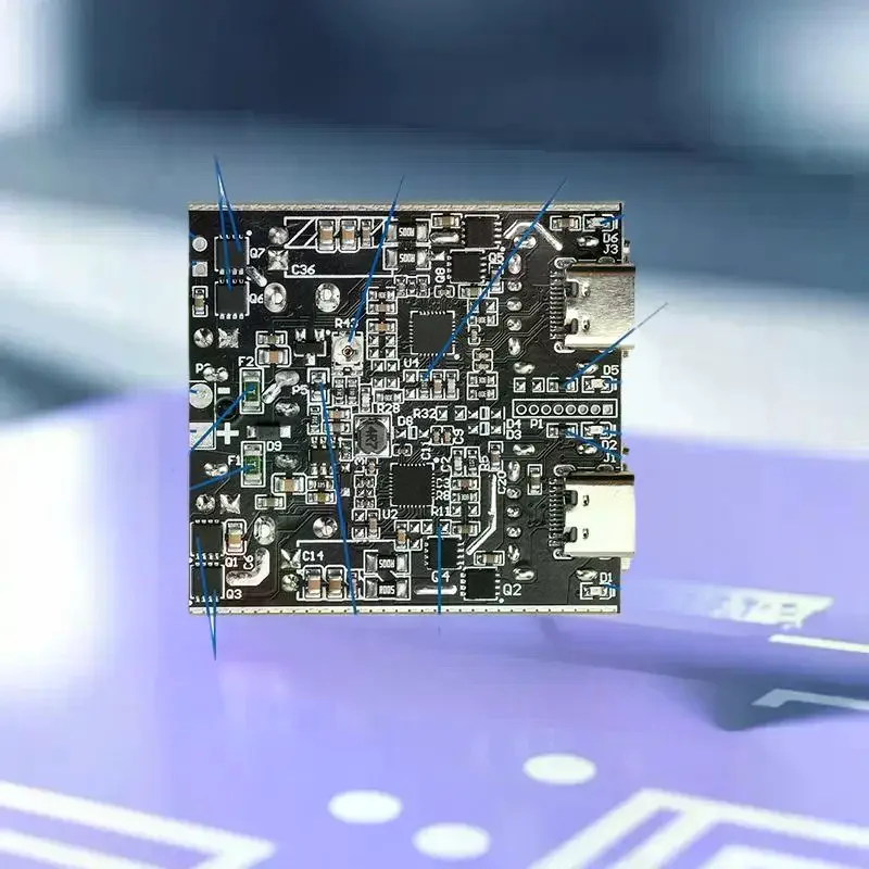 PD100W/PD140W DIY 고속 충전 데스크탑 장치, 풀 프로토콜 단일/듀얼 채널 마더보드